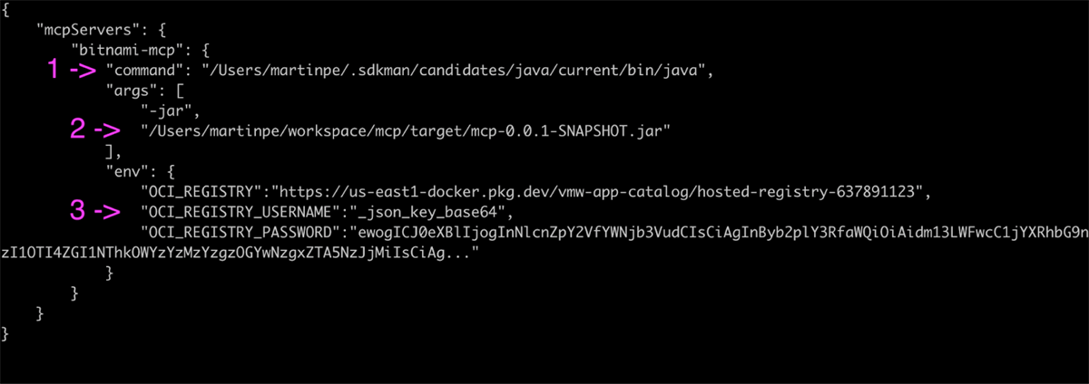 Bitnami MCP config