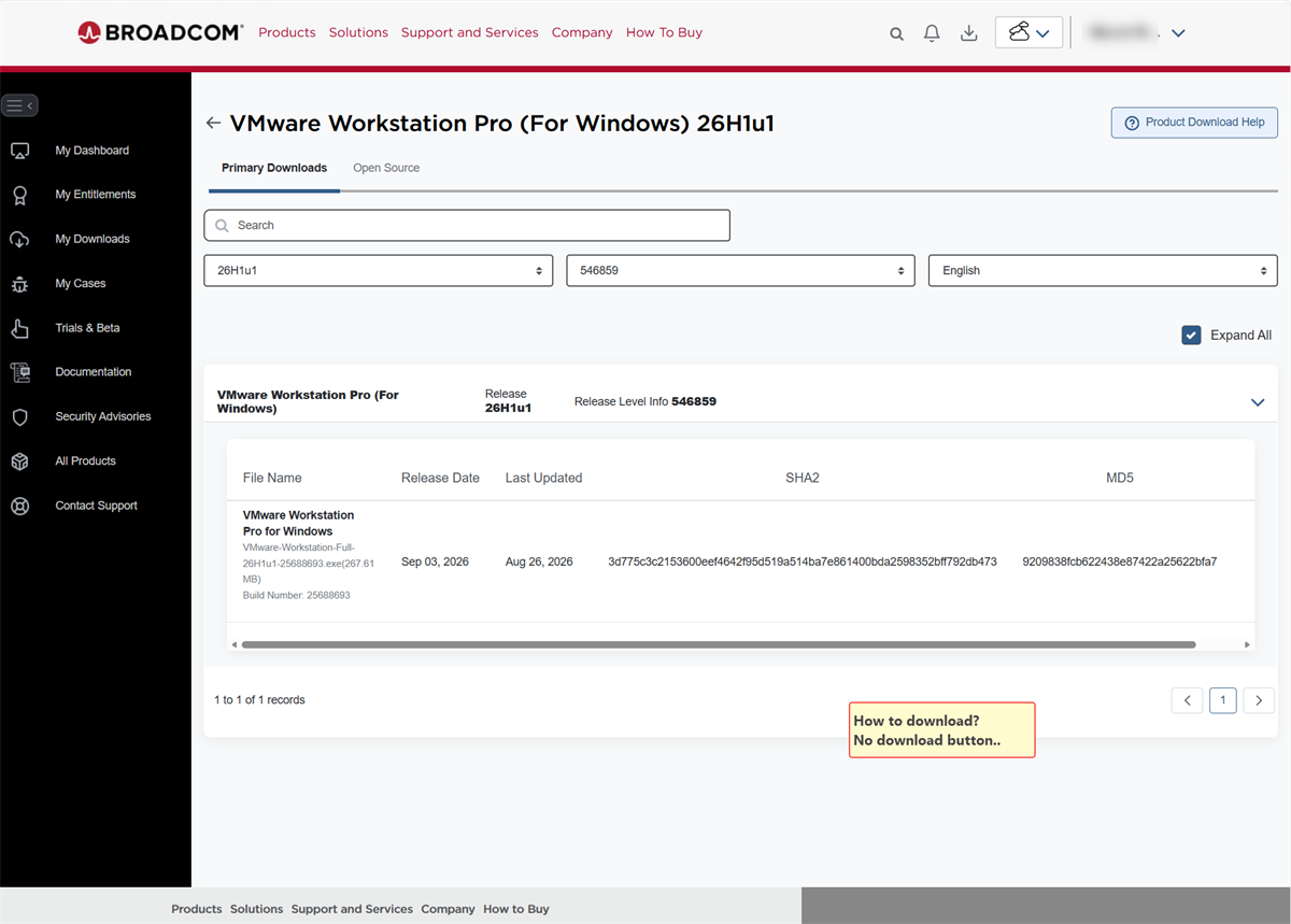How to download - no download button