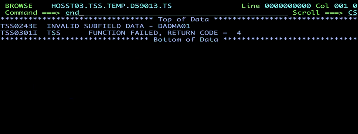 As-Is: The 3270 Command Challenge – User forgot the comparison command