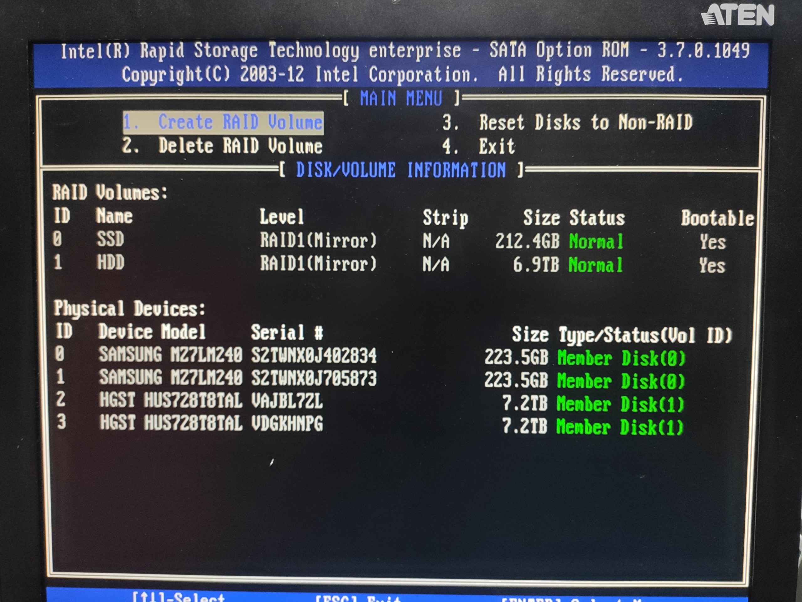 Esxi not detect disk raid ESXi