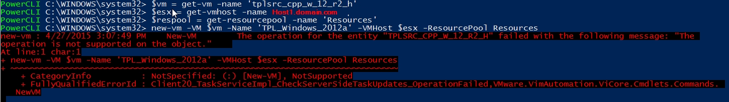 Copying templates between datacenters PowerCLI