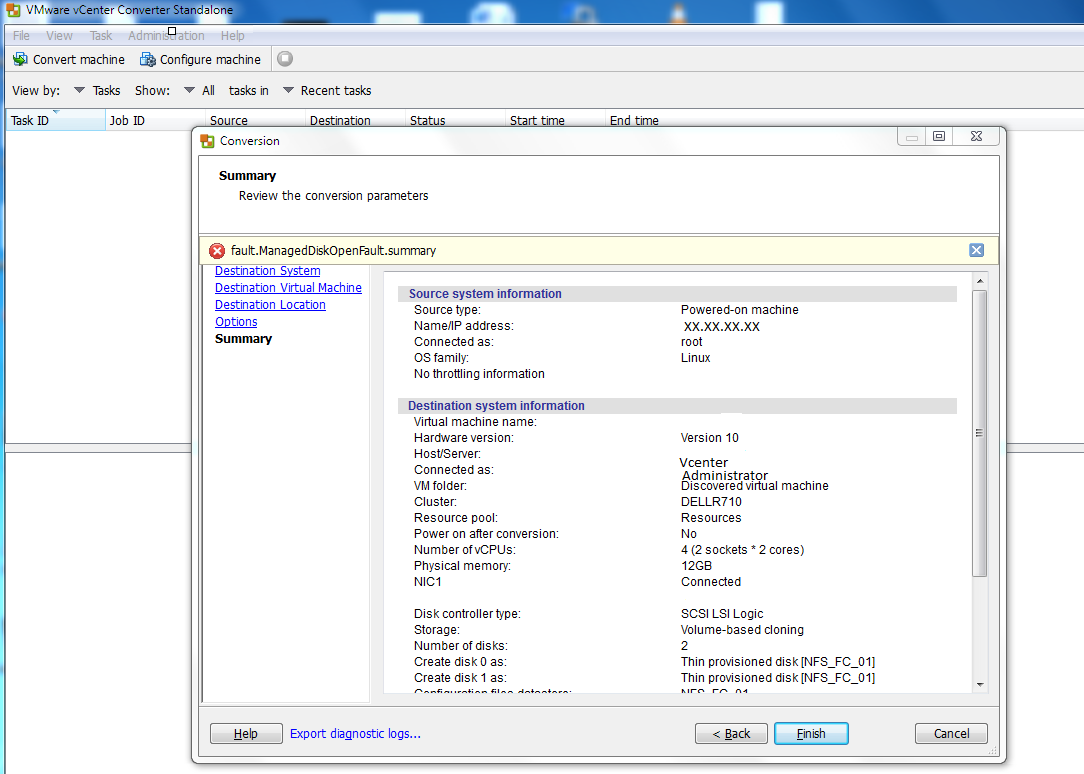 Error 2338 opening disk vpxa-nfcssl | VMware vSphere