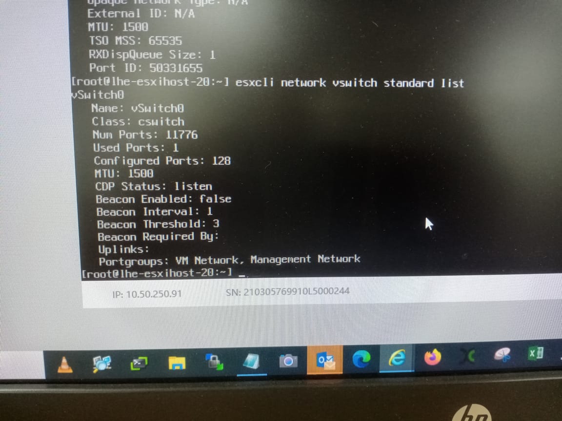 Network Adapters and VLAN (optional) greyed out in DCUI ESXi