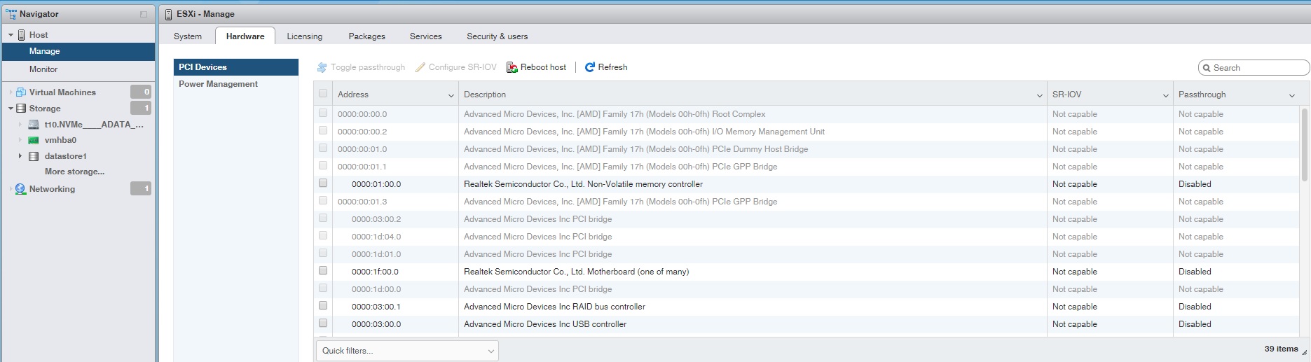 ESXi does not see raid controller VMware vSphere