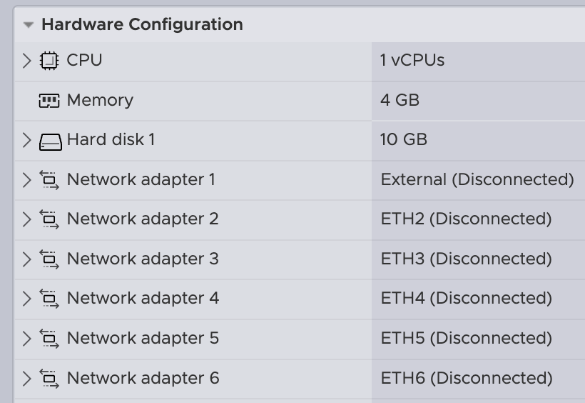 Virtual Machines start with network adapter disconnected ESXi