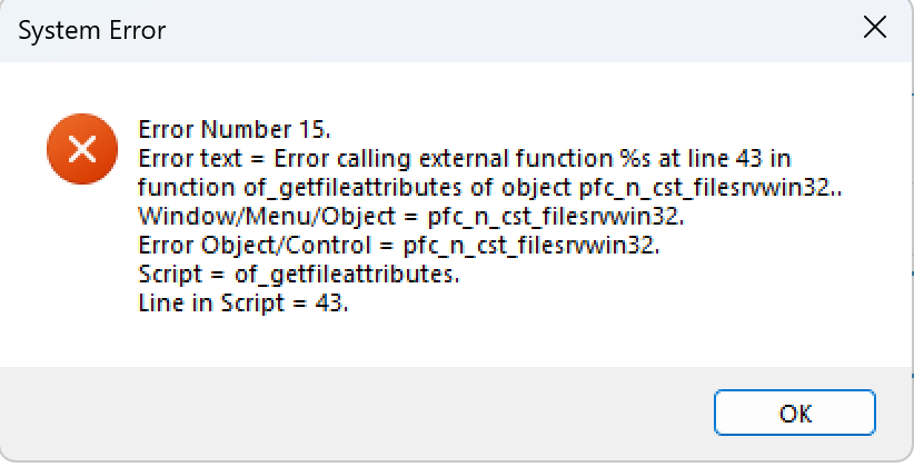 Error Codes on exiting program. | Fusion