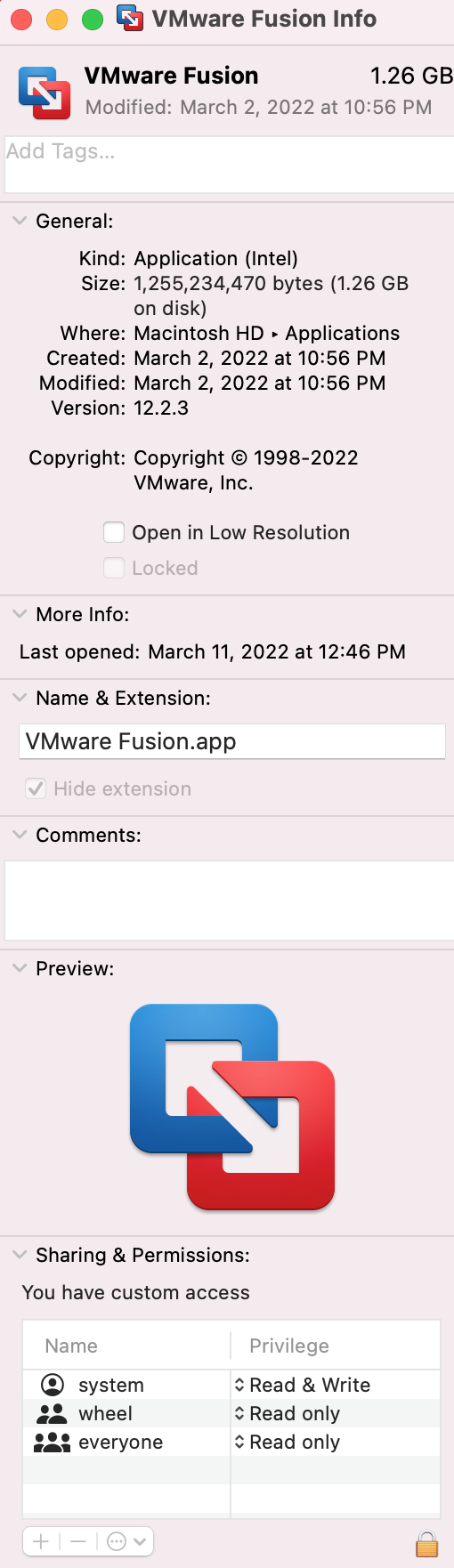 screenshot of vmware fusion info window.png