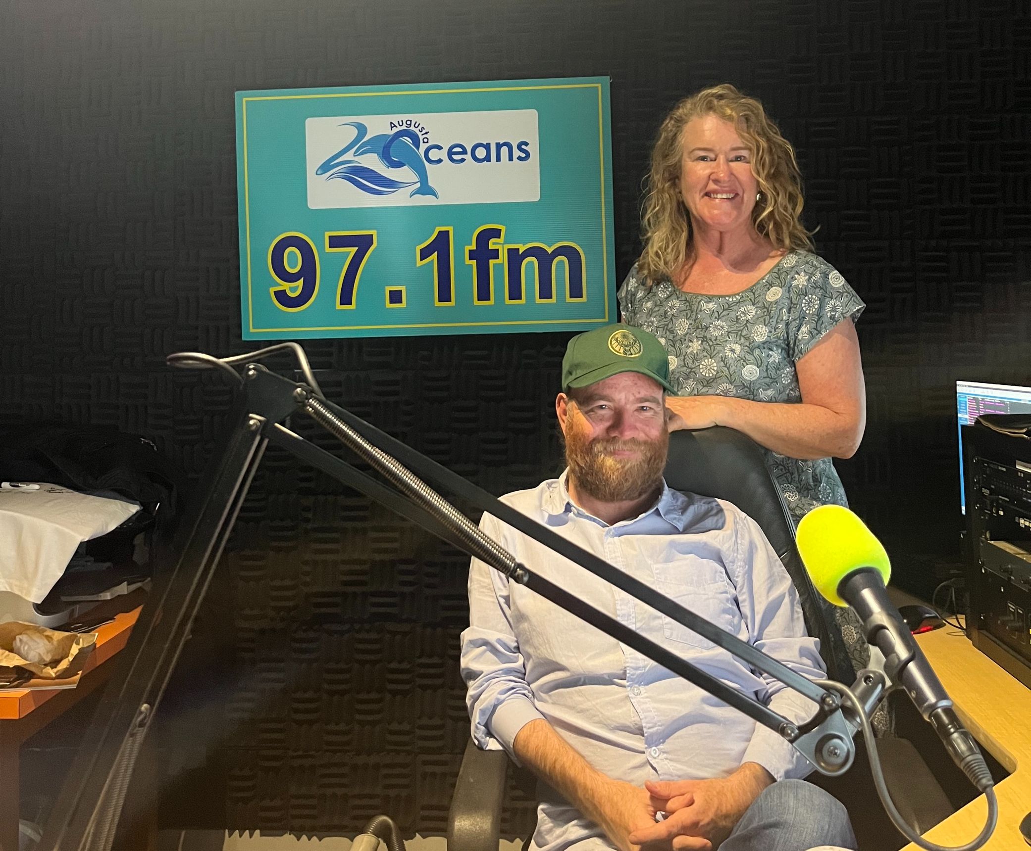 Two people at 2Oceans studio