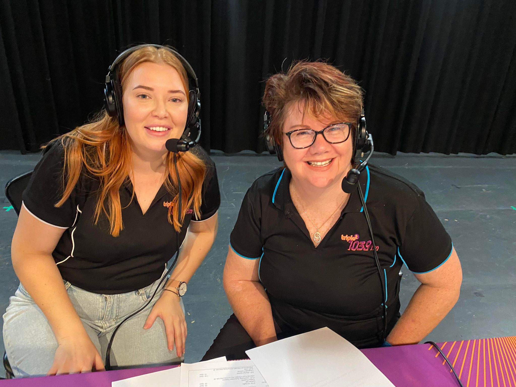 Jade and Chair Toni, presenting at an OB  for TRIPLE T