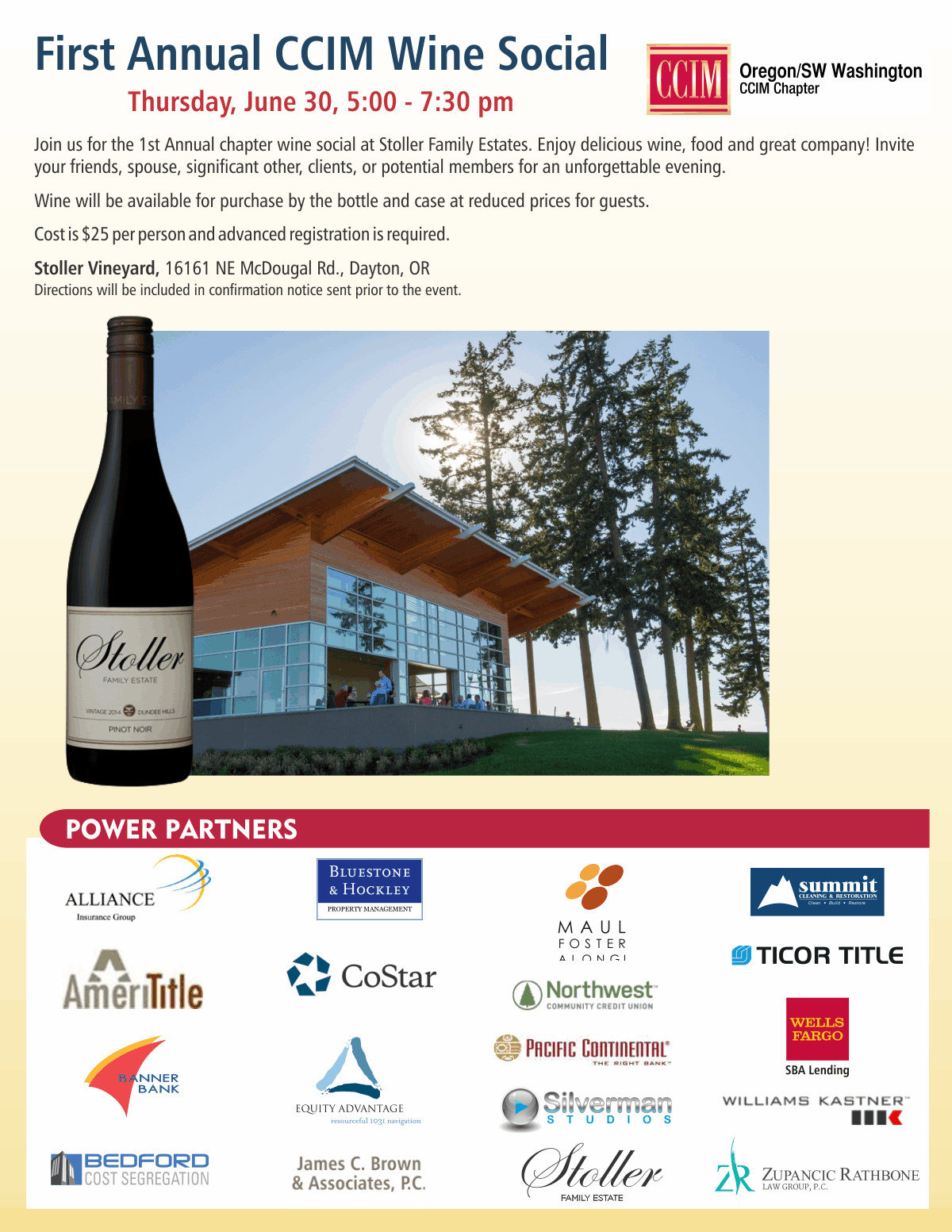 Wine Tasting At Stoller Vineyards Oregon Sw Washington Chapter