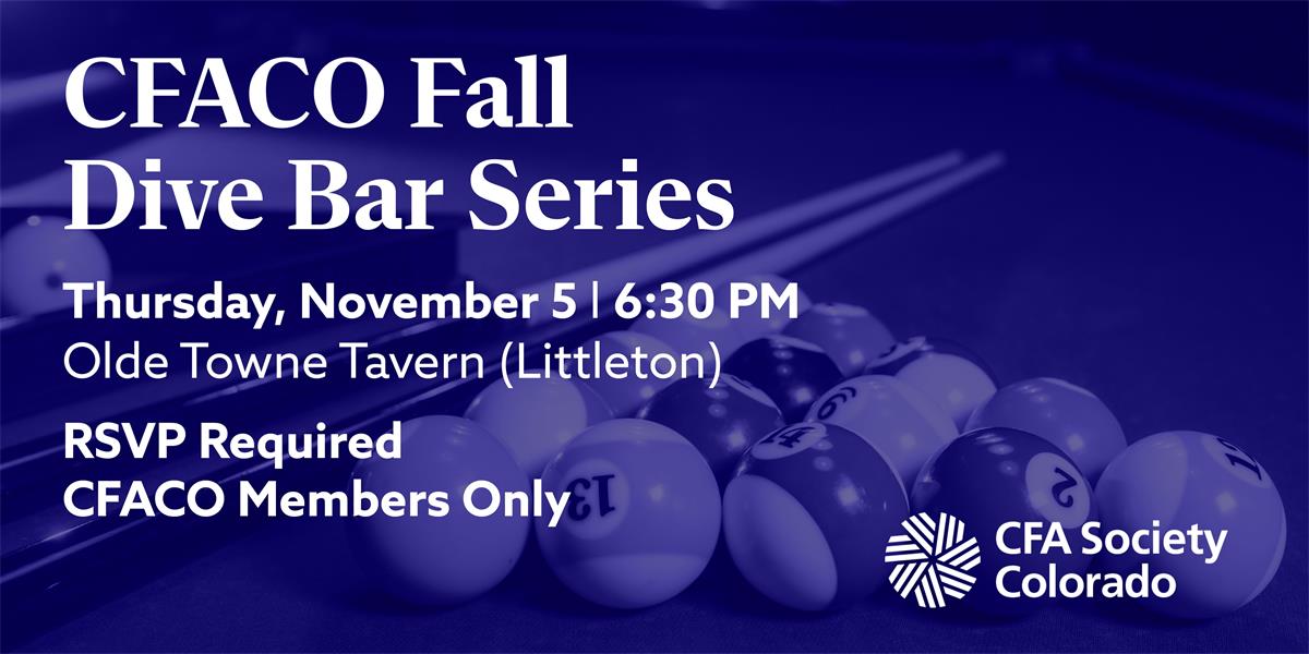 Upcoming Events - CFA Society Colorado