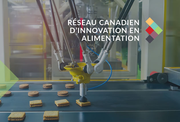 "Le Réseau canadien d’innovation en alimentation" logo