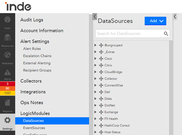 Creating a DataSource