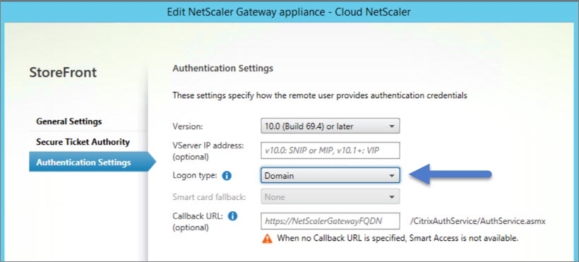 StoreFront Gateway Single Factor Auth Setting.jpg