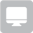 A white computer monitor on a gray background  Description automatically generated