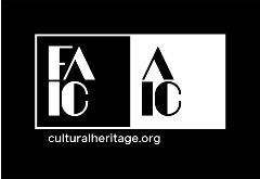 FAIC & AIC Logo on black background