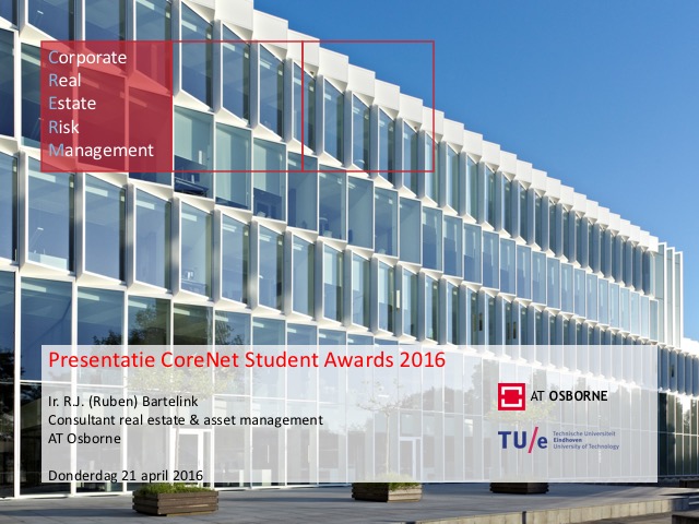 Presentatie bij CoreNet Student Award - Ruben Bartelink