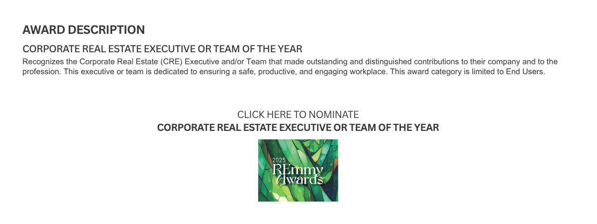 CRE of the Year