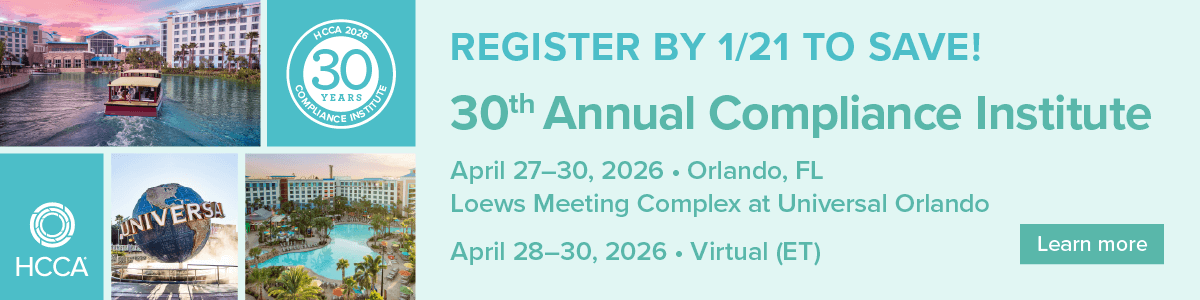 30th Annual Compliance Institute