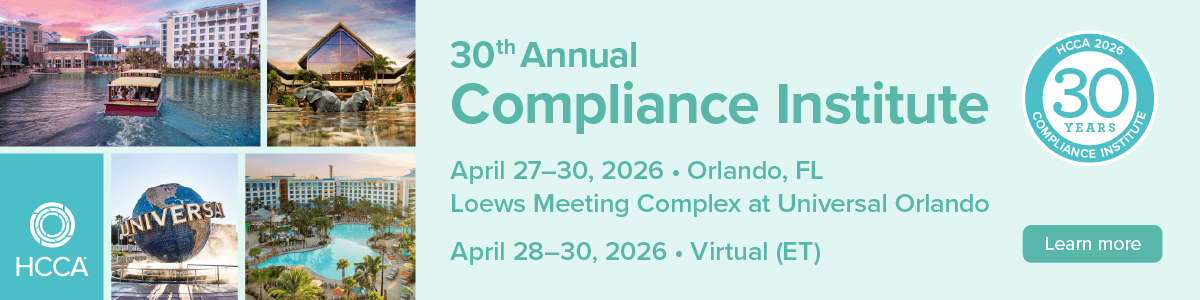 30th Annual Compliance Institute