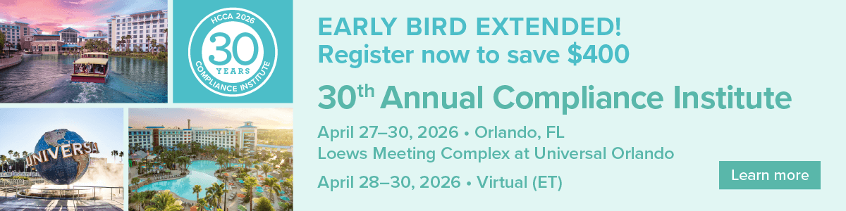 30th Annual Compliance Institute