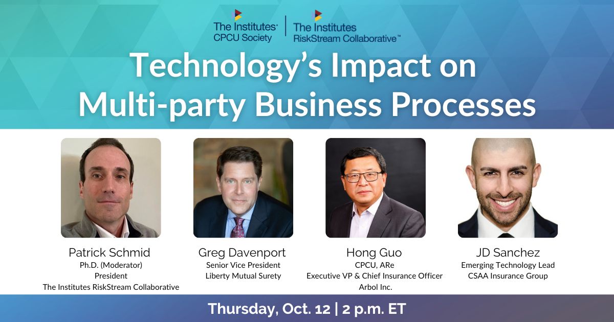 CPCU Society Webinar: Technology&rsquo;s Impact on Multi-Party Business 