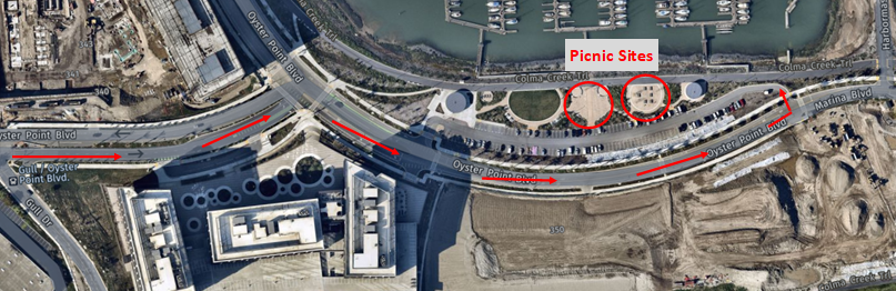 screenshot of picnic tables