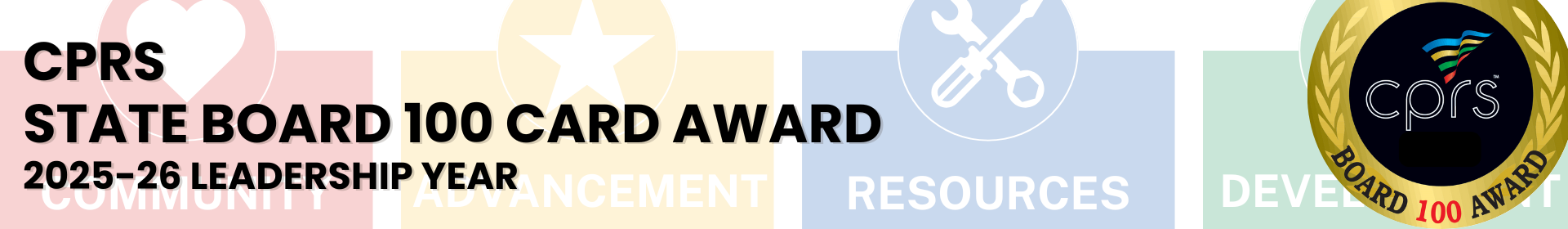 CPRS State Board 100 CARD Award banner