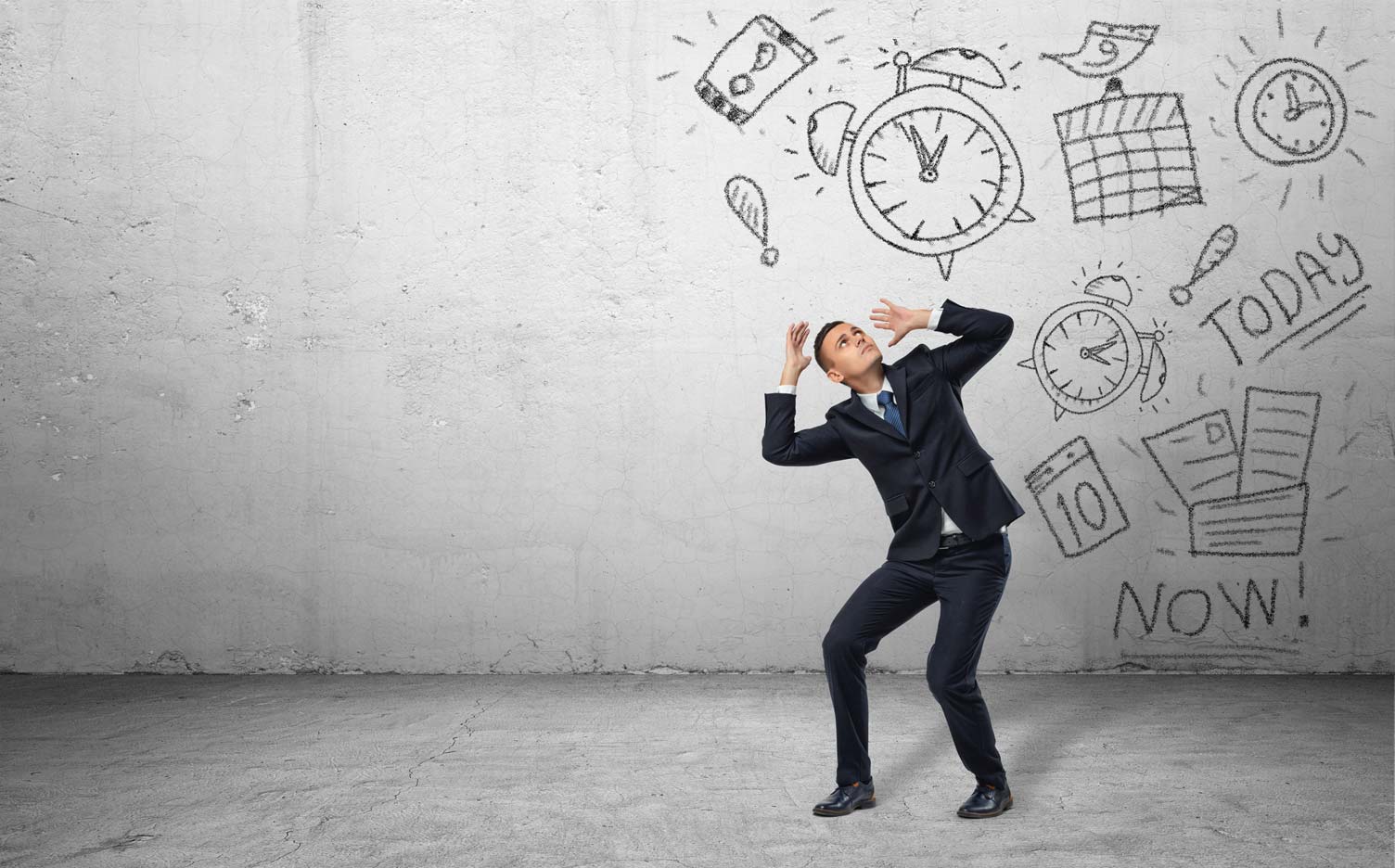 Business person under pressure