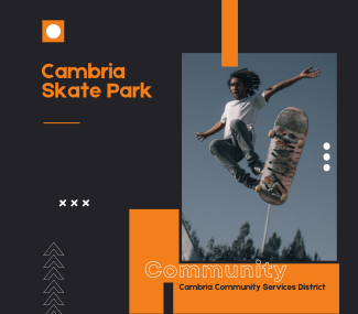 Cambria CSD Wins Grants for New Skate Park image of person on skate board