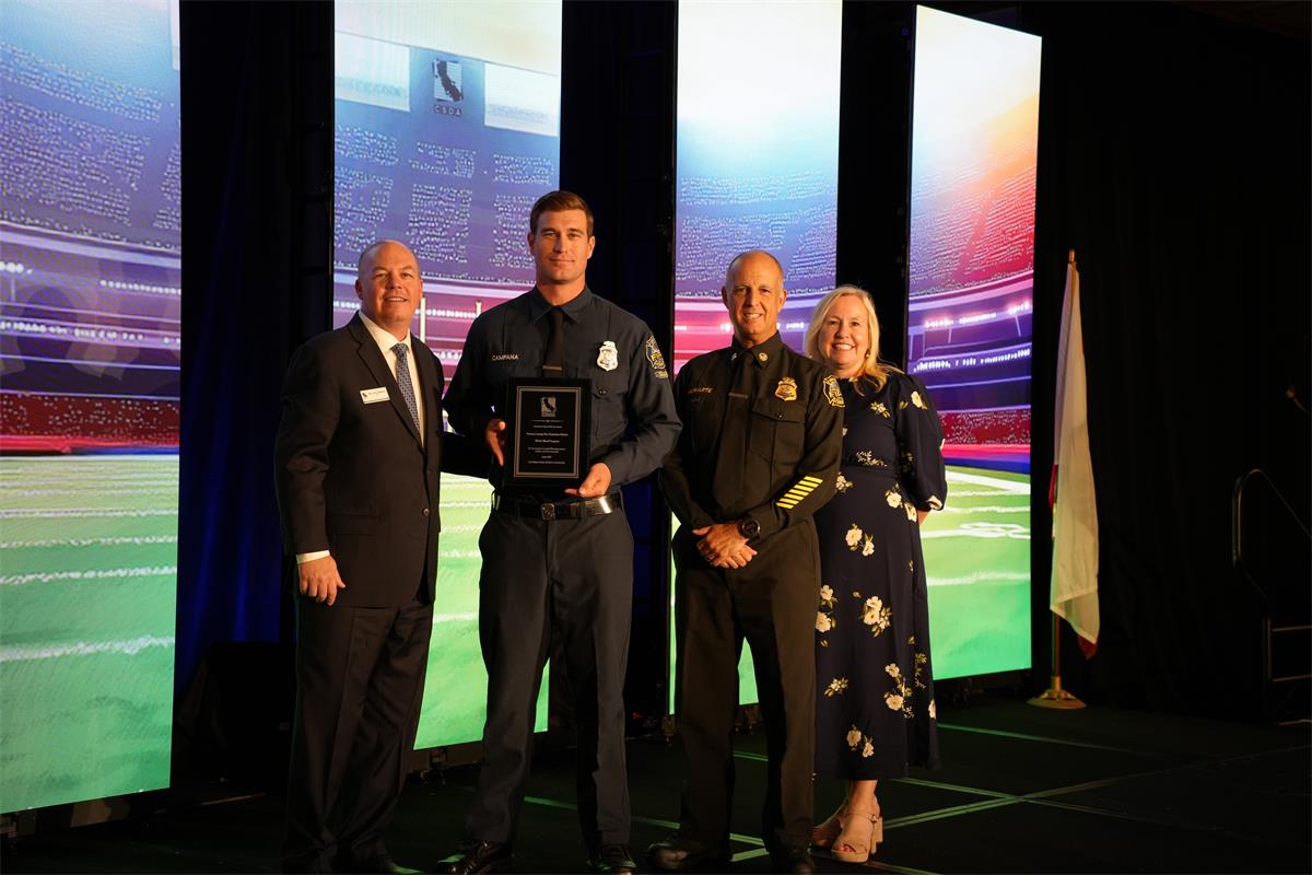 Officials from Ventura County Fire accept the award for Innovative Program of the year