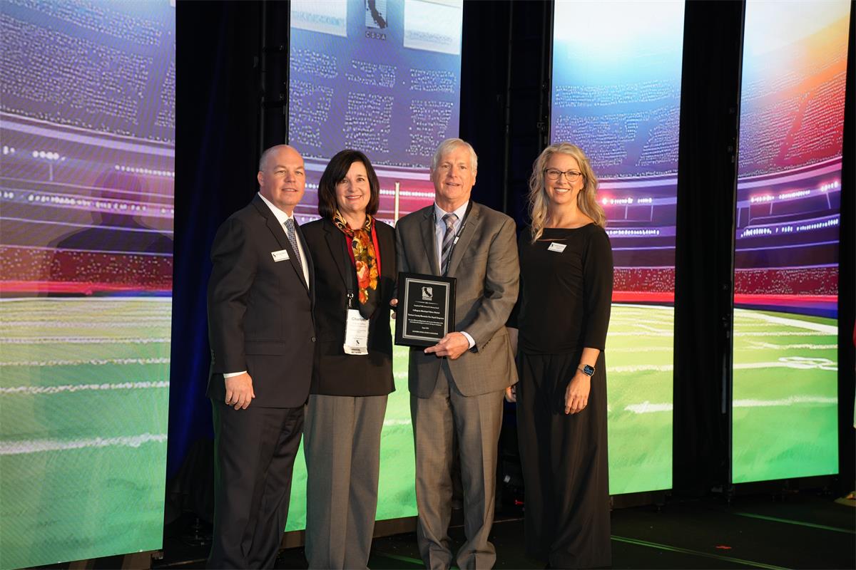 Calleguas Municipal Water District officials accept the CSDA award for Exceptional Public Outreach and Advocacy
