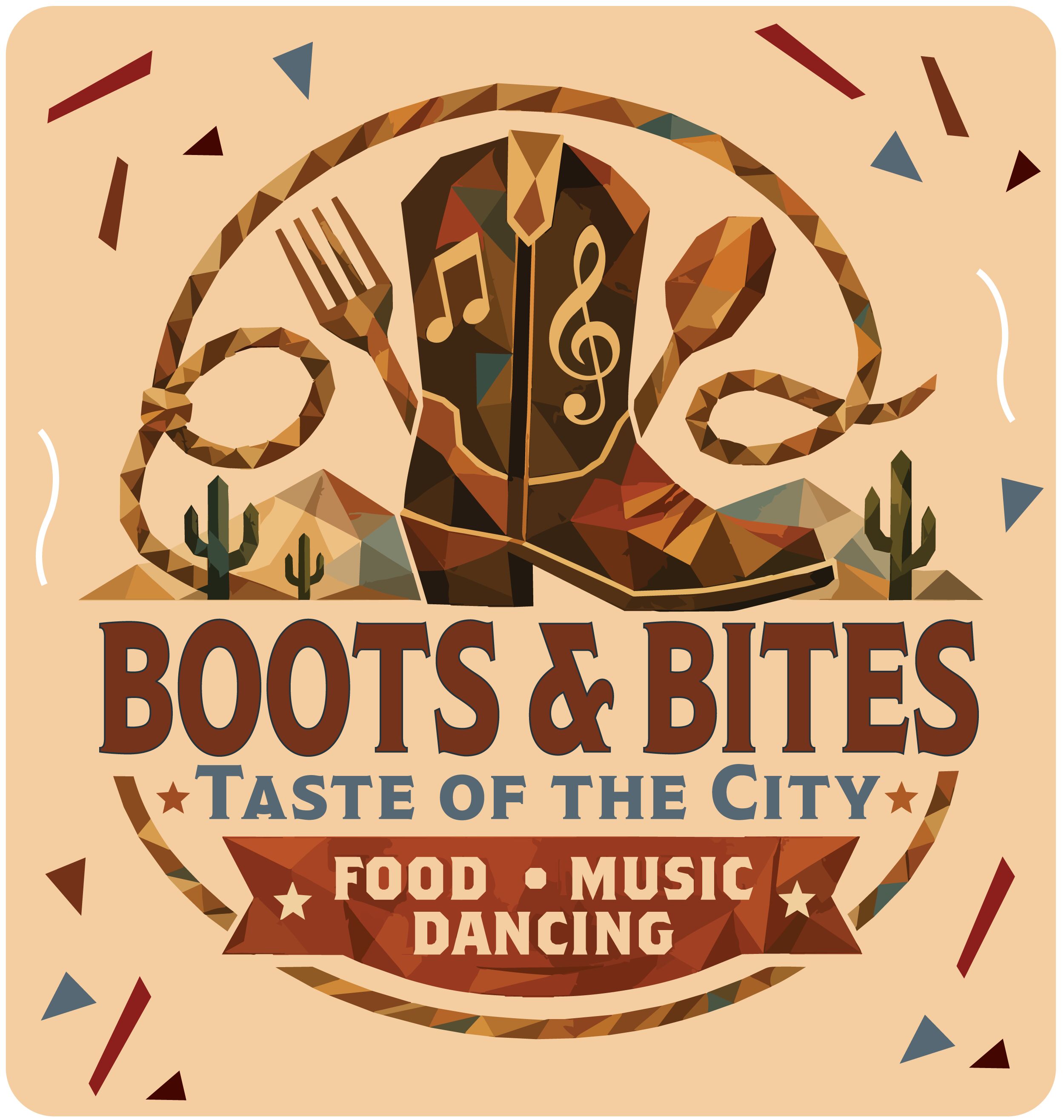 Graphic advertising the CSDA Boots & Bites event benefitting SDLF