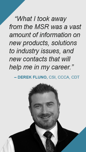 MSR testimonial from Derek Fluno