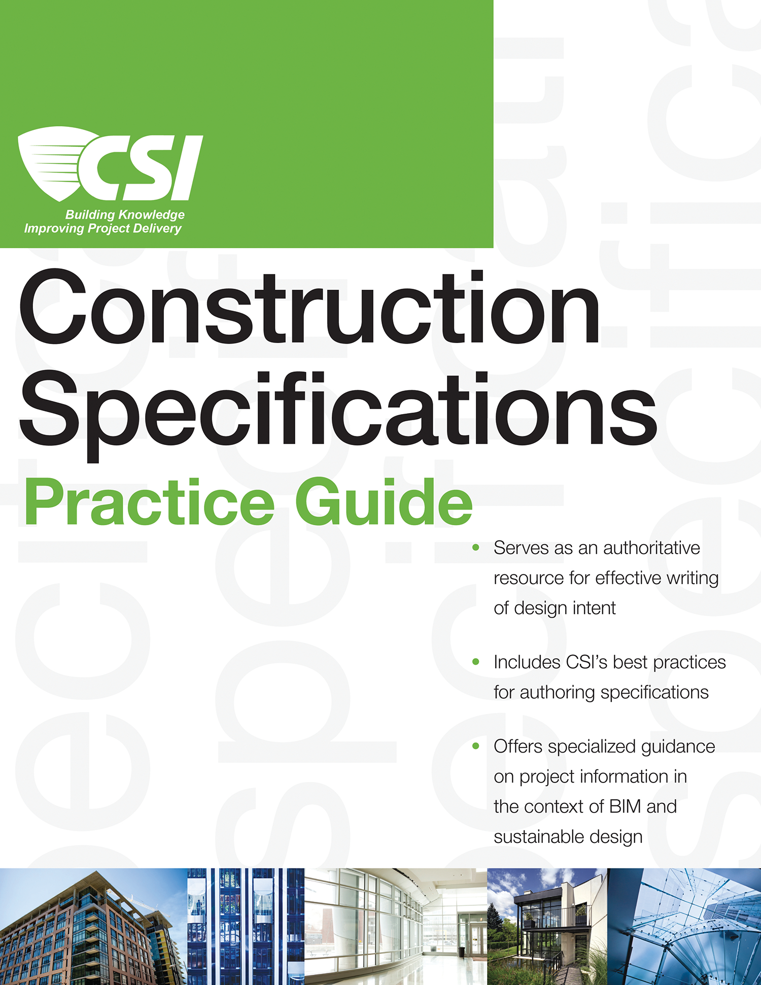 Construction Specifications Practice Guide