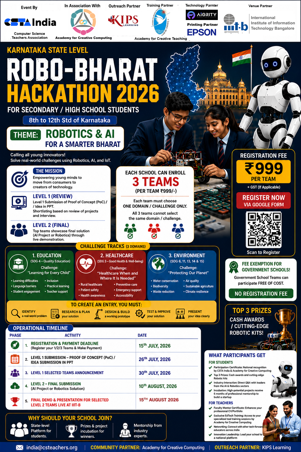 CSTA-India-Robo-bharat-hackathon-2026 - Karnataka