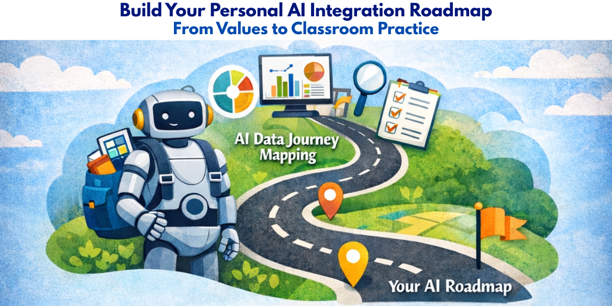 Promotional image for workshop: a robot on a road