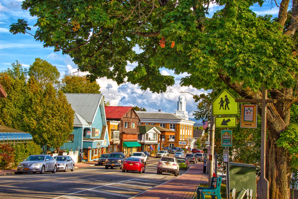 Lake Placid New York - Downtown Main Street - Historic | Flickr