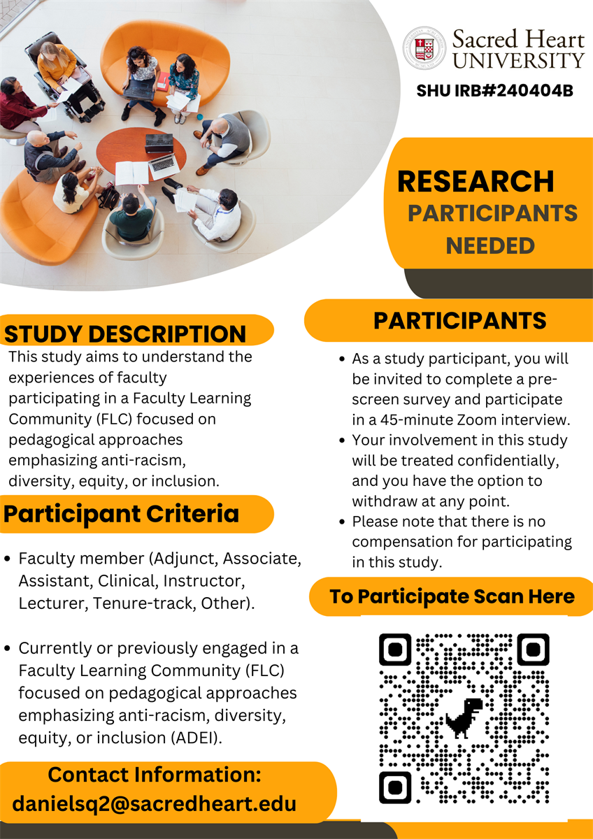 Invitation to Participate in a Research Study on Faculty Learning ...