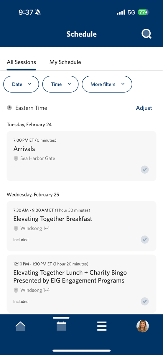 Notice how Monday doesn't show anything, and Tuesday only shows one session. This is what we are trying to figure out. 