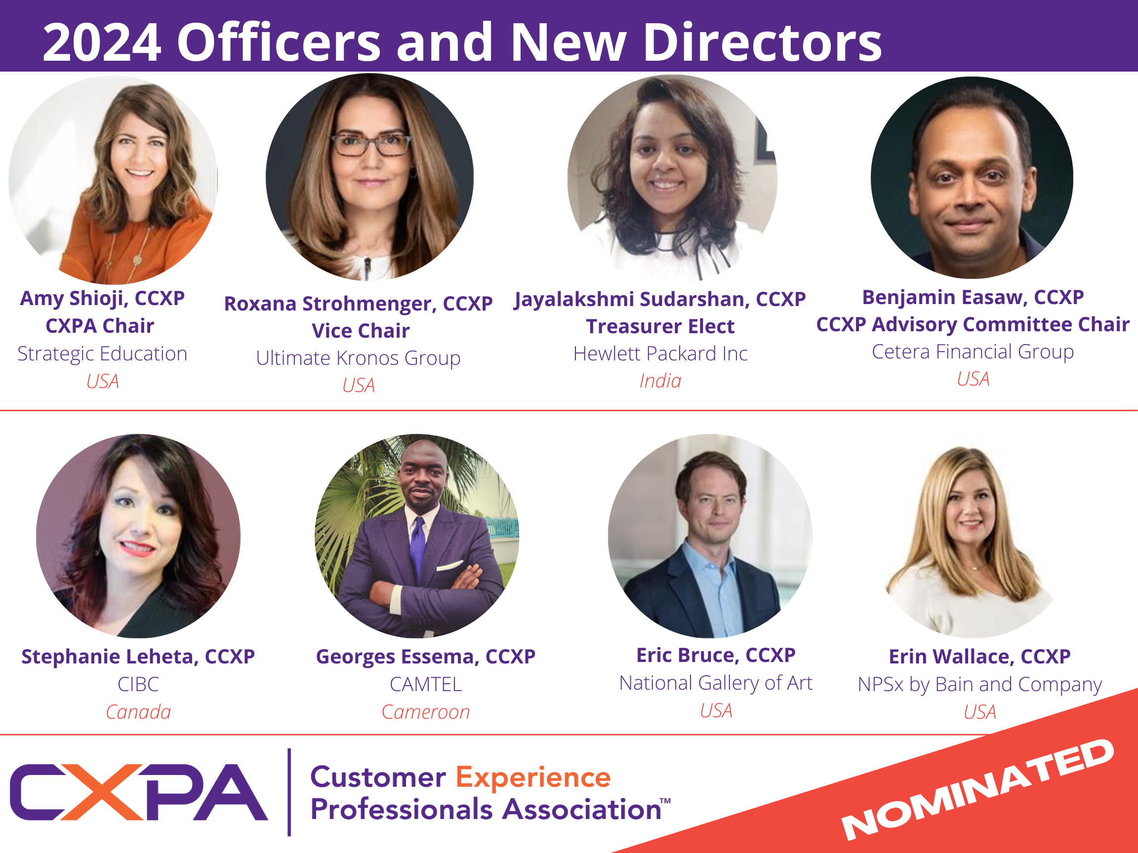 Nominees Add International and Industry Perspectives to the CXPA