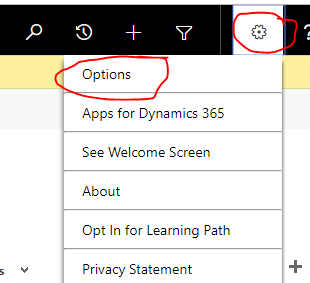 Personal Options Personal Options