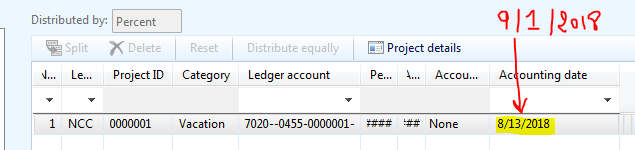 Accounting Distribution