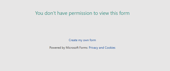 Do not have Permission