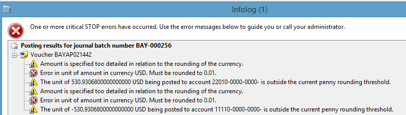 Error Message Error