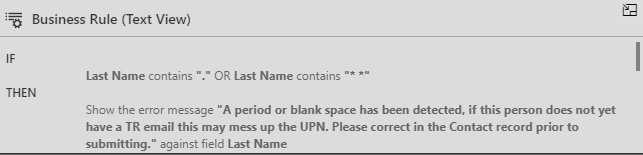 rule text
