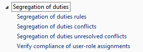 AX - Segregation of Duties AX - Segregation of Duties