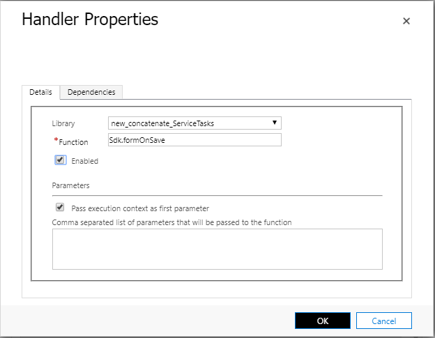 JScript handler screen