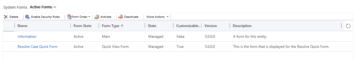 Case resolution forms Case resolution forms