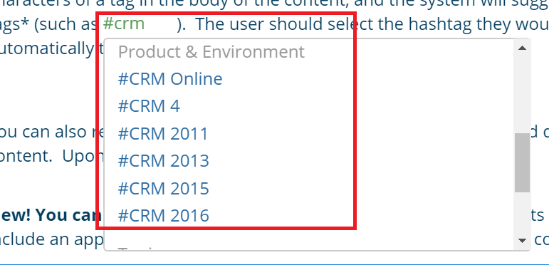 CRMtags